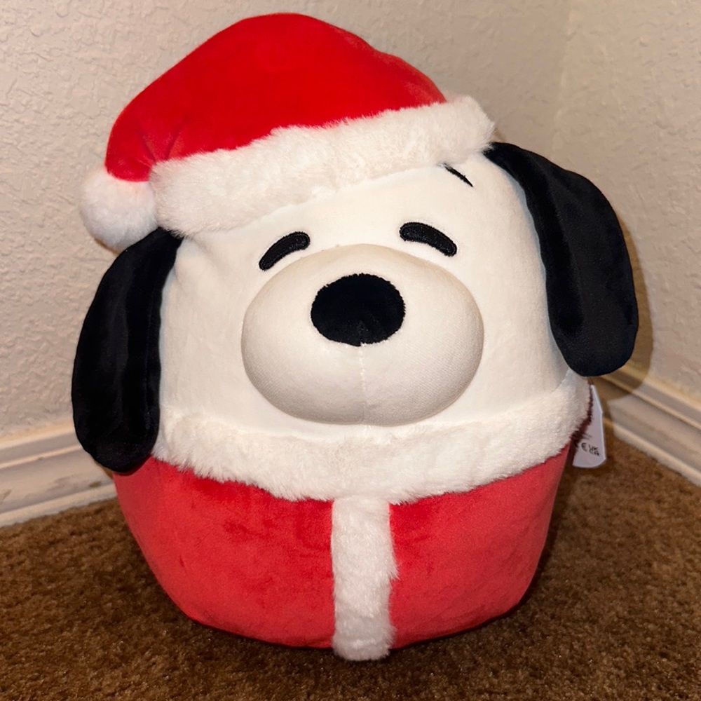Snoopy with Santa Hat Christmas Squishmallow 10” NWT